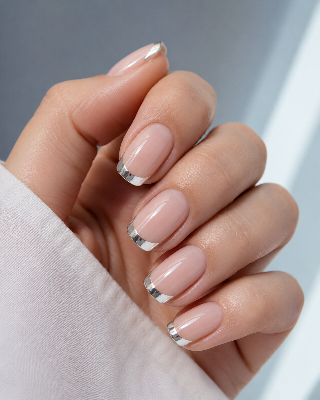 Chrome French Tips